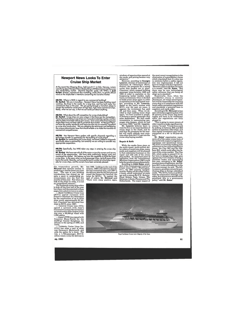 Maritime Reporter Magazine, page 61,  Jul 1993