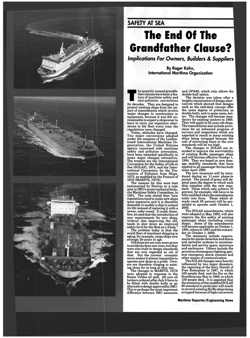 Maritime Reporter Magazine, page 56,  Aug 1993