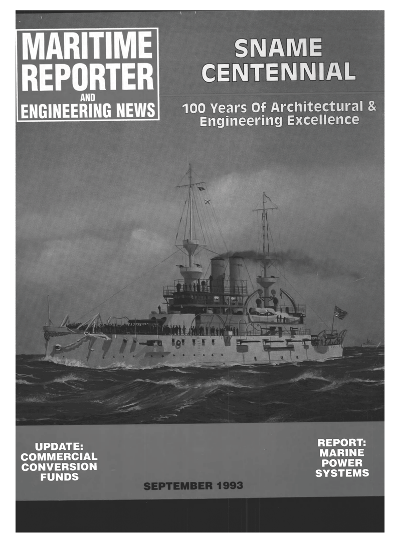 Maritime Reporter Magazine Cover Sep 1993 - 