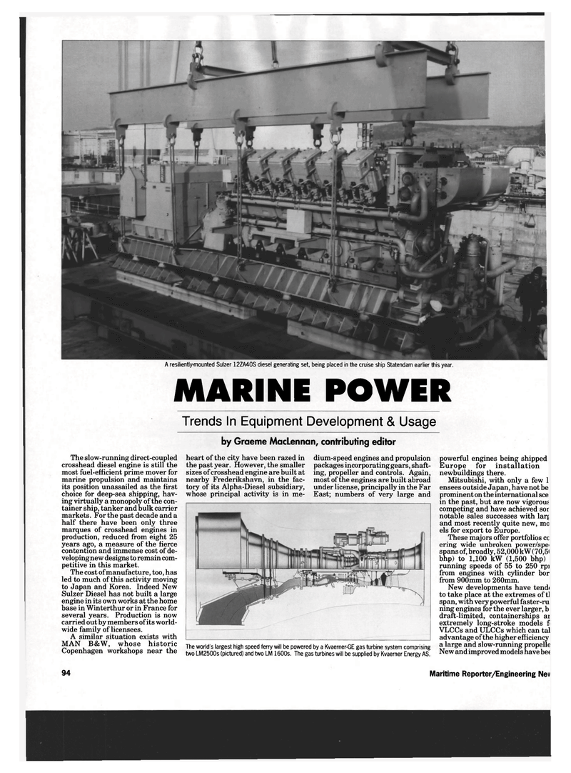 Maritime Reporter Magazine, page 100,  Sep 1993