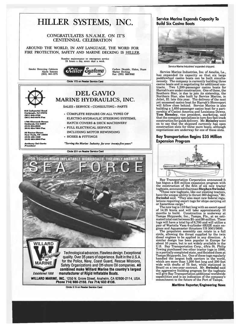 Maritime Reporter Magazine, page 10,  Sep 1993
