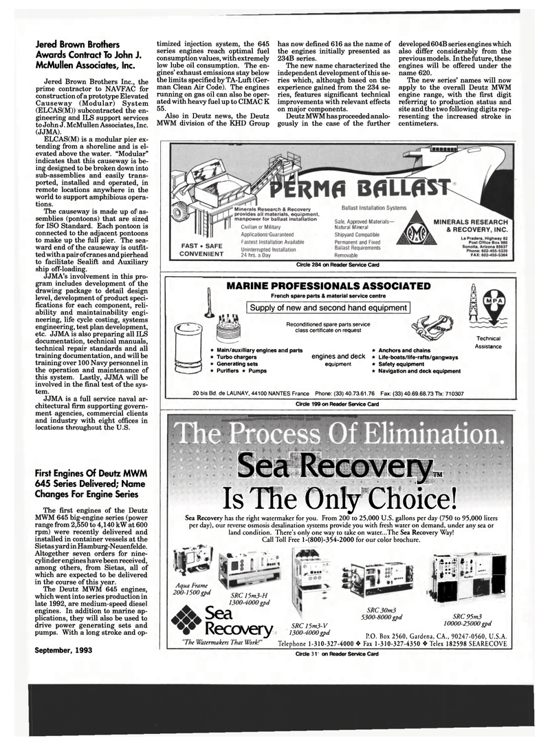 Maritime Reporter Magazine, page 137,  Sep 1993