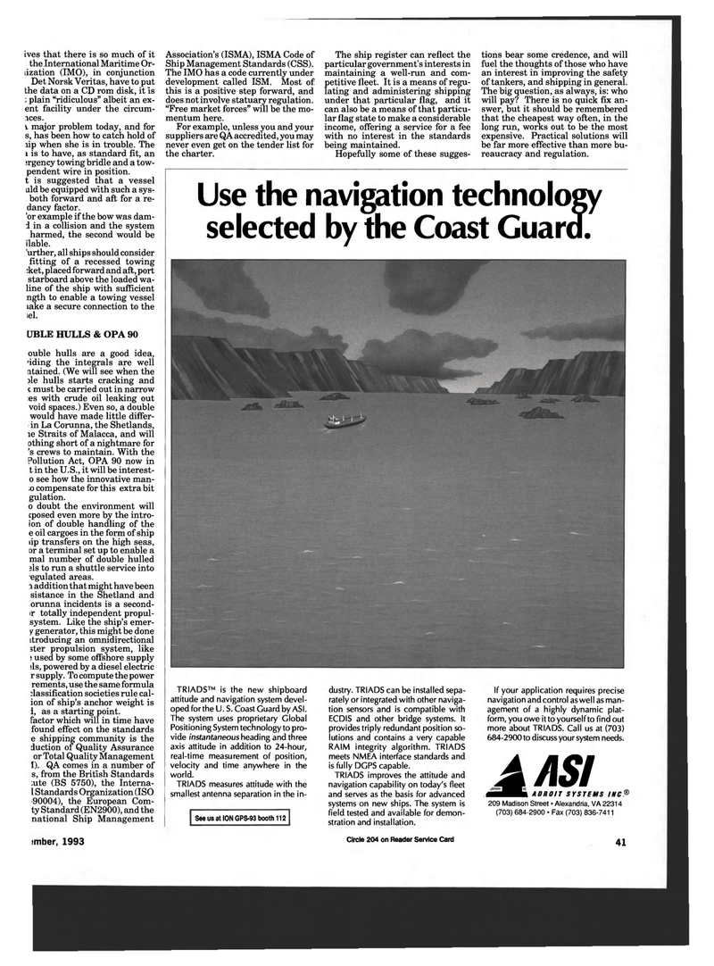 Maritime Reporter Magazine, page 39,  Sep 1993