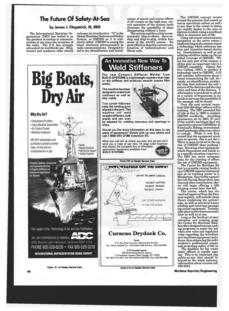 Maritime Reporter Magazine, page 42,  Sep 1993