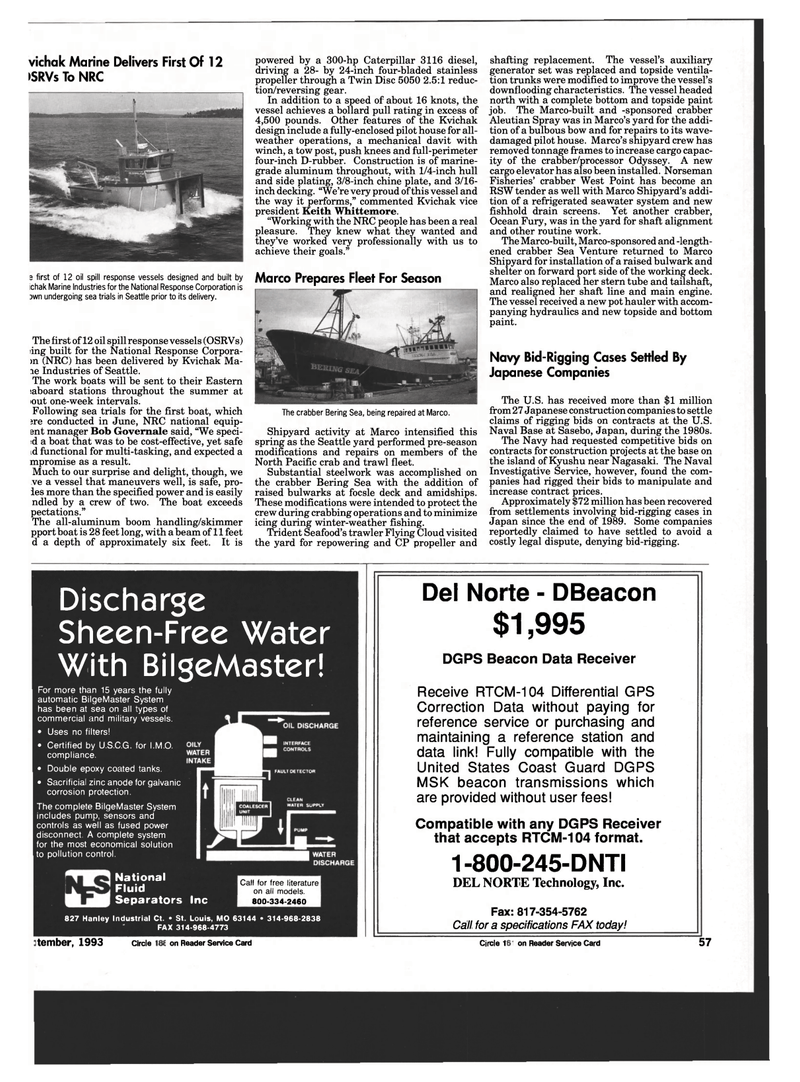 Maritime Reporter Magazine, page 55,  Sep 1993