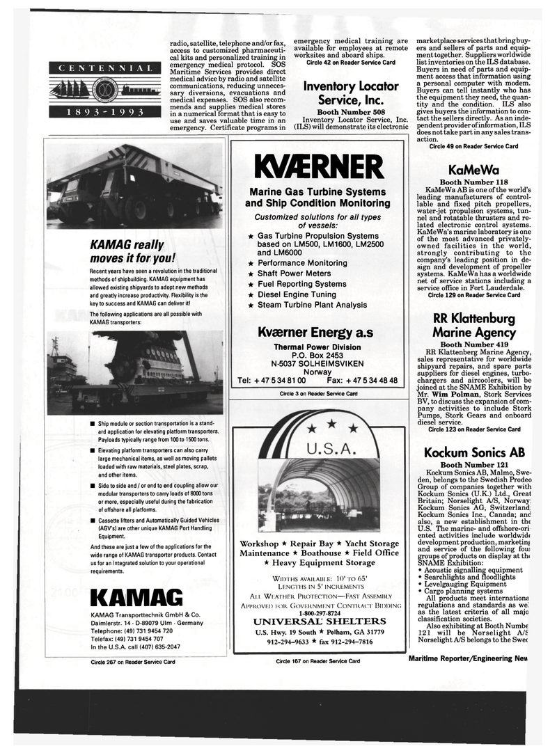 Maritime Reporter Magazine, page 74,  Sep 1993