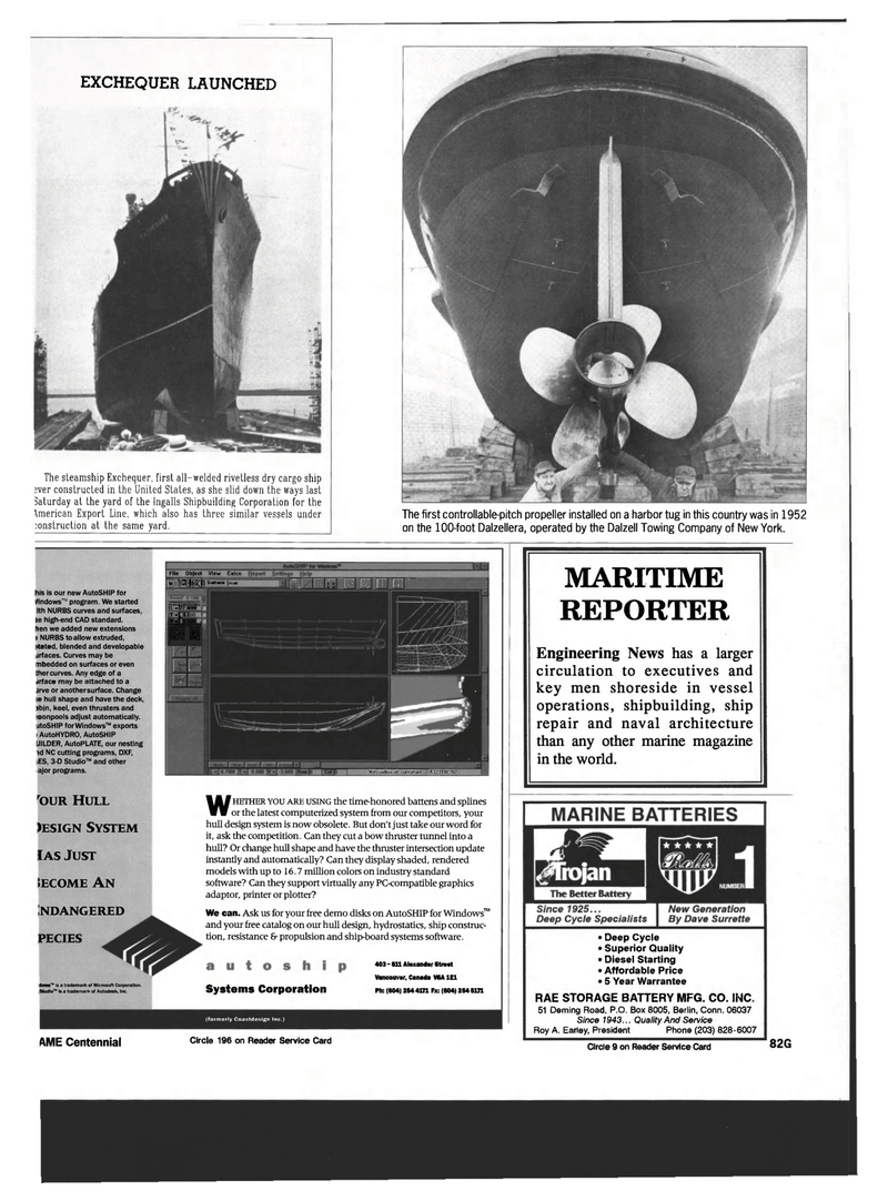 Maritime Reporter Magazine, page 87,  Sep 1993