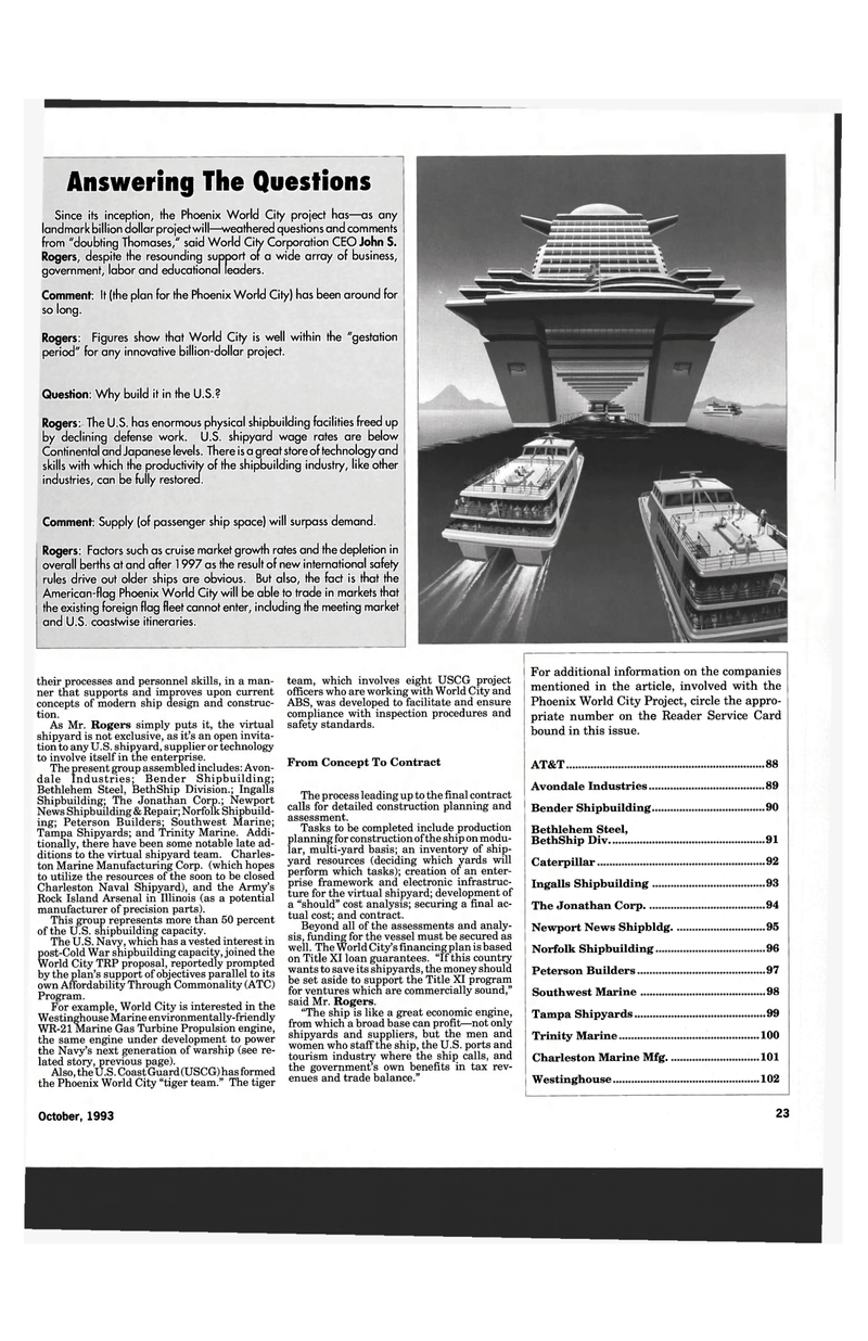 Maritime Reporter Magazine, page 21,  Oct 1993