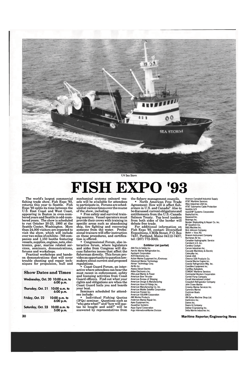 Maritime Reporter Magazine, page 28,  Oct 1993