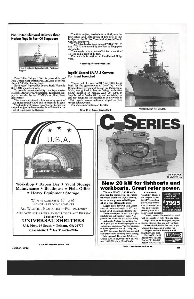 Maritime Reporter Magazine, page 47,  Oct 1993