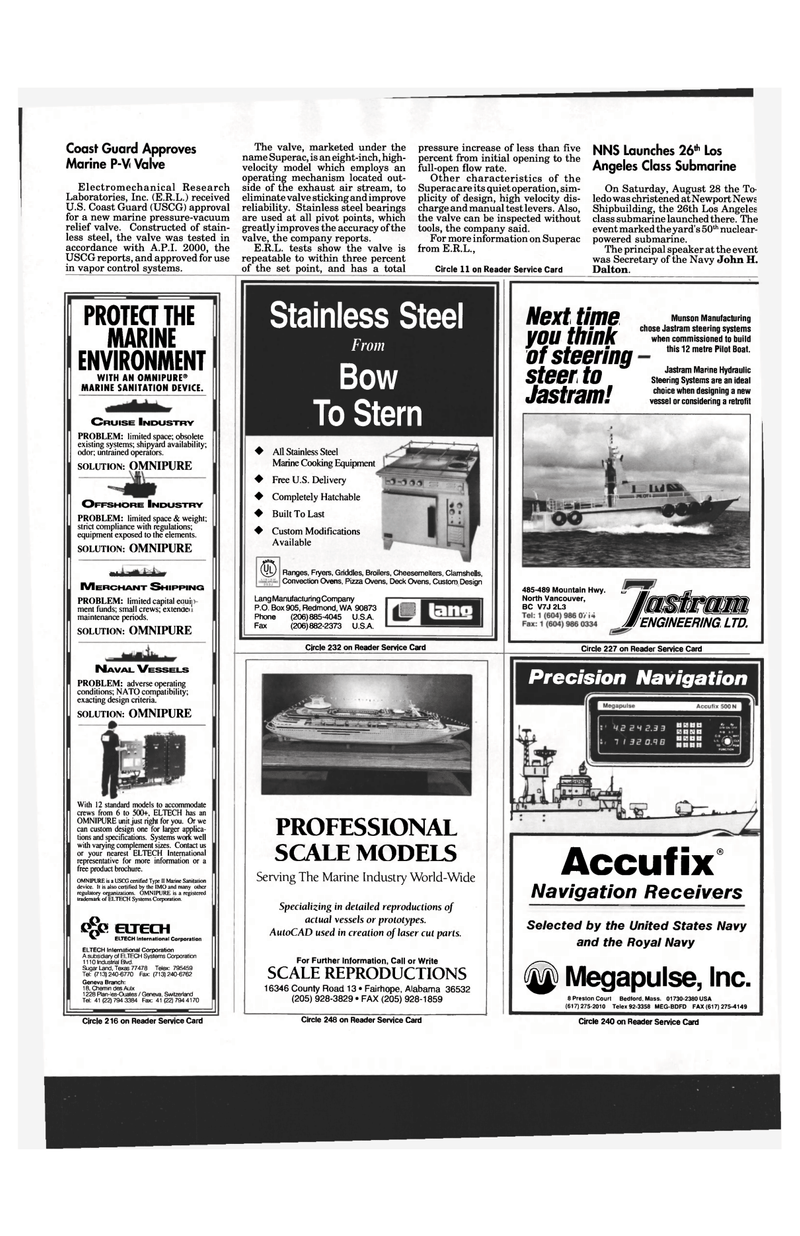 Maritime Reporter Magazine, page 56,  Oct 1993