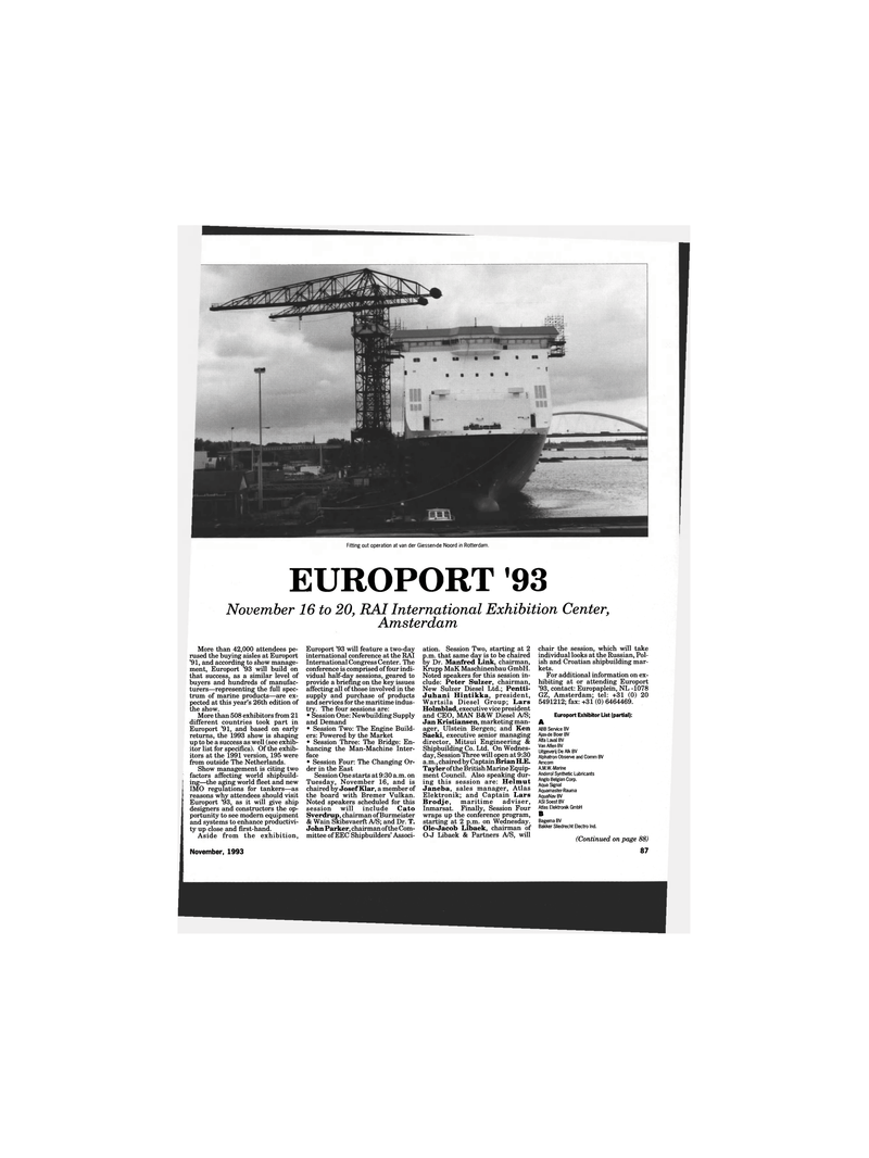 Maritime Reporter Magazine, page 85,  Nov 1993