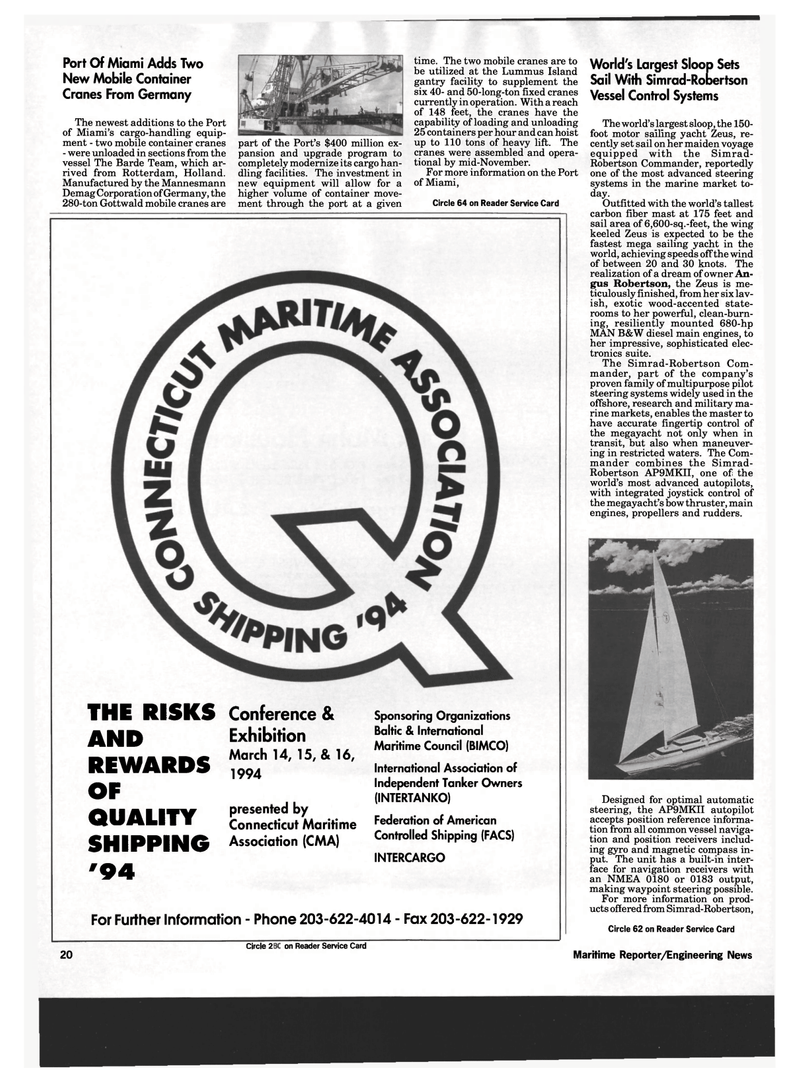 Maritime Reporter Magazine, page 18,  Dec 1993
