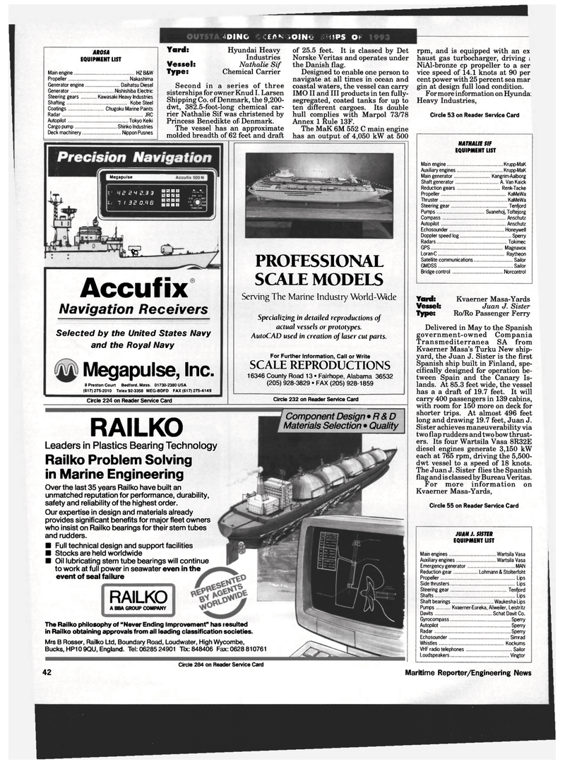 Maritime Reporter Magazine, page 40,  Dec 1993
