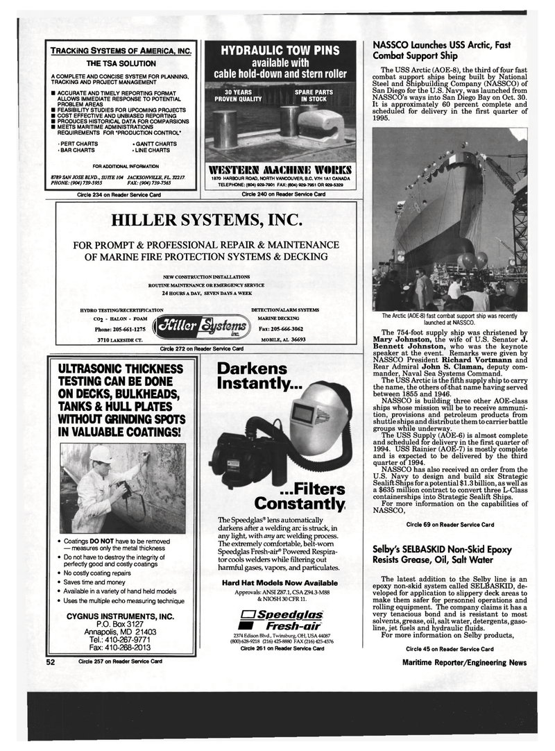 Maritime Reporter Magazine, page 50,  Dec 1993