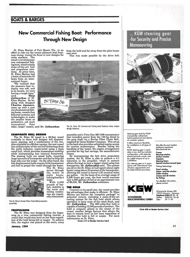 Maritime Reporter Magazine, page 11,  Jan 1994