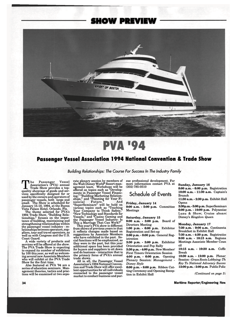 Maritime Reporter Magazine, page 32,  Jan 1994
