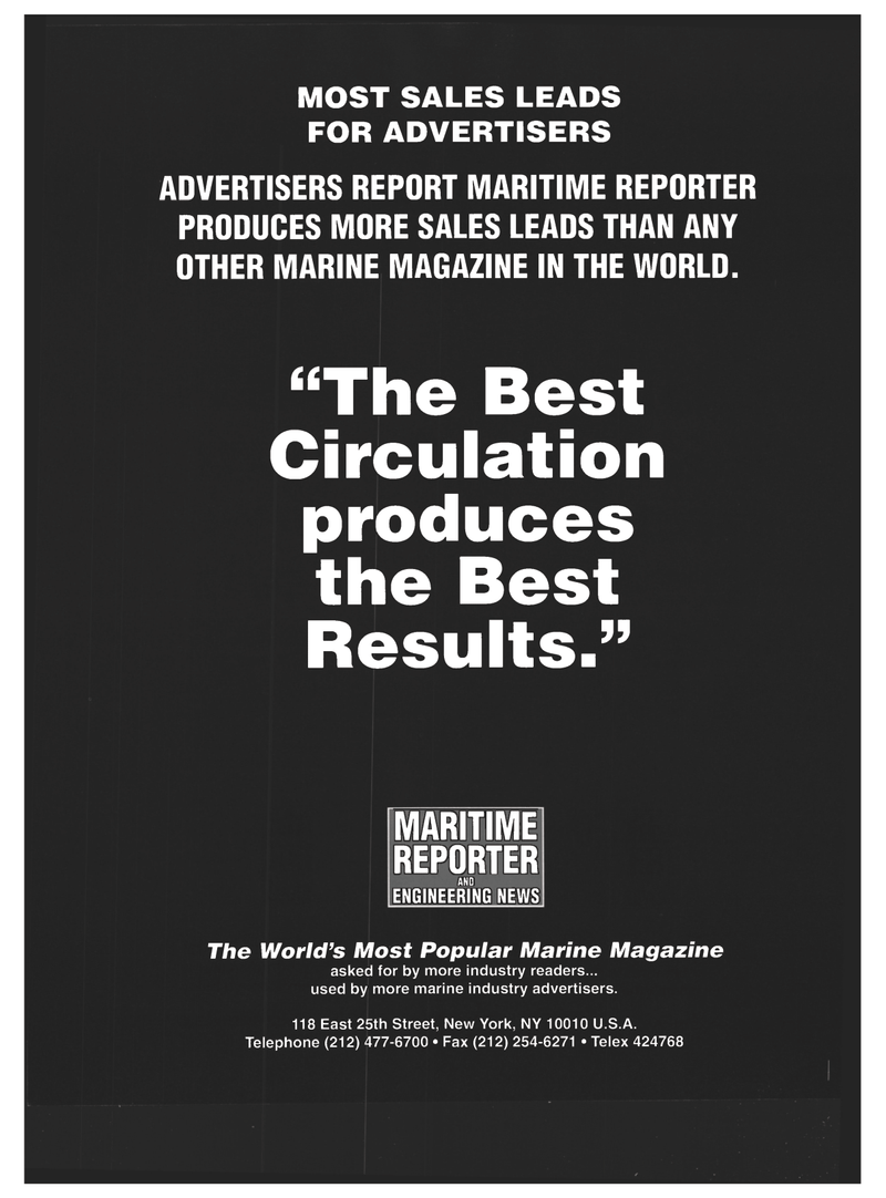 Maritime Reporter Magazine, page 82,  Jan 1994