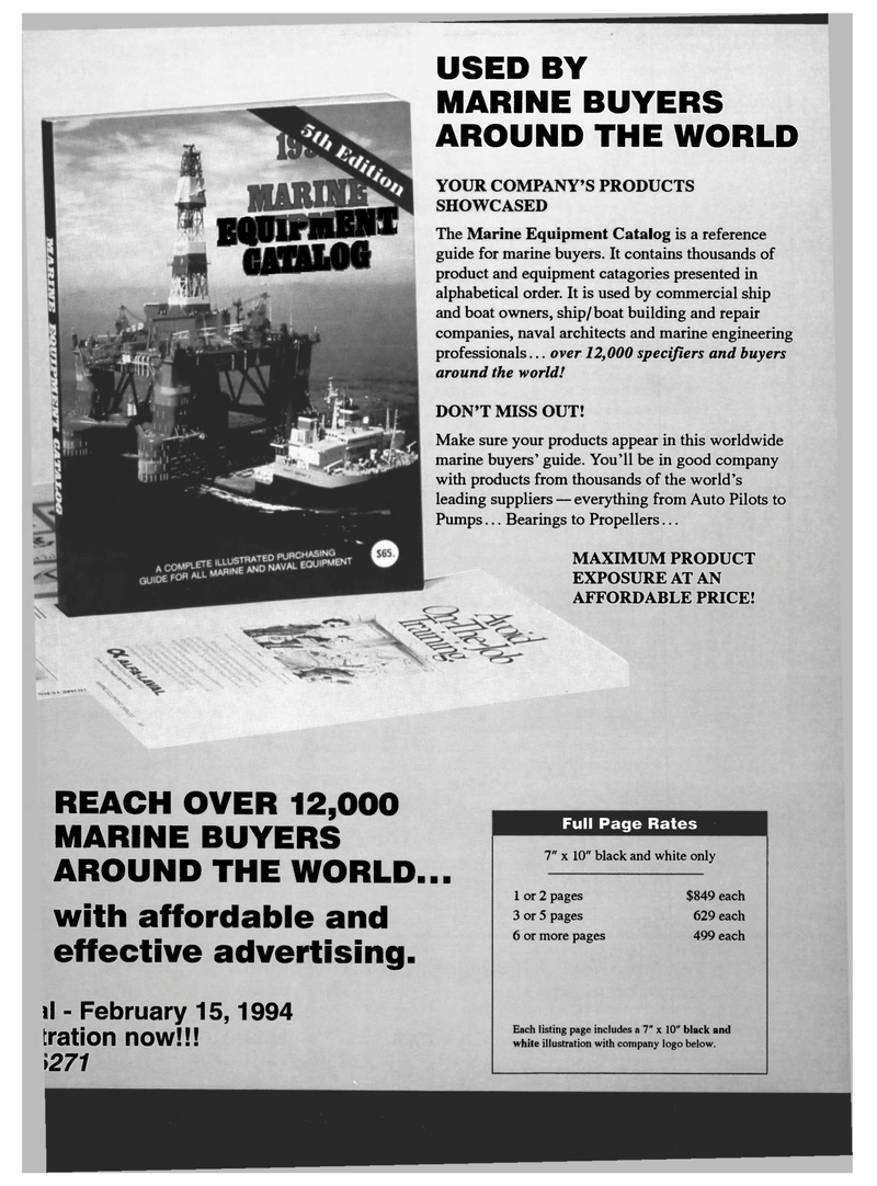Maritime Reporter Magazine, page 87,  Jan 1994