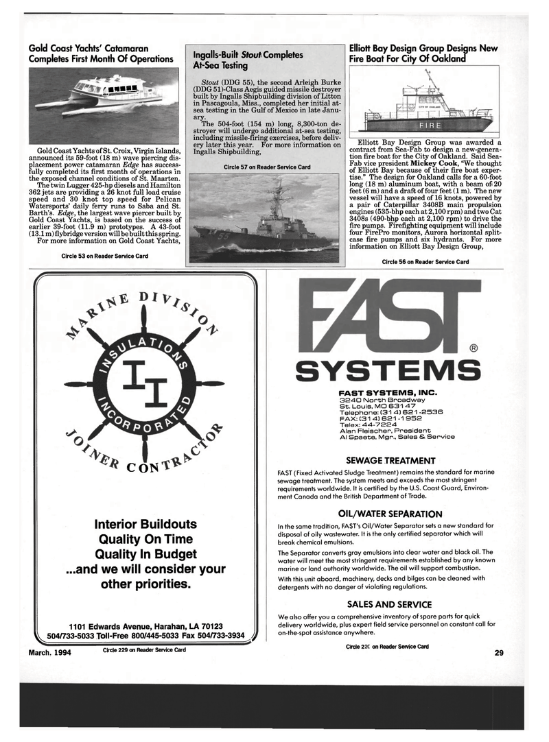 Maritime Reporter Magazine, page 27,  Mar 1994