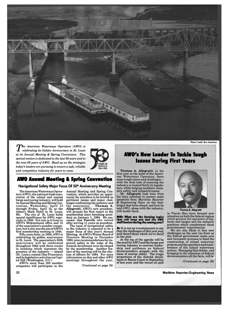Maritime Reporter Magazine, page 30,  Mar 1994