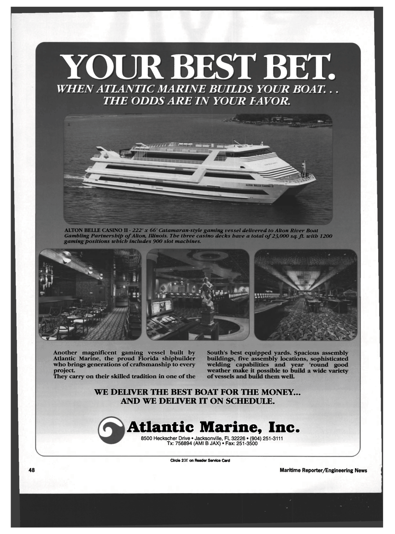 Maritime Reporter Magazine, page 46,  Mar 1994
