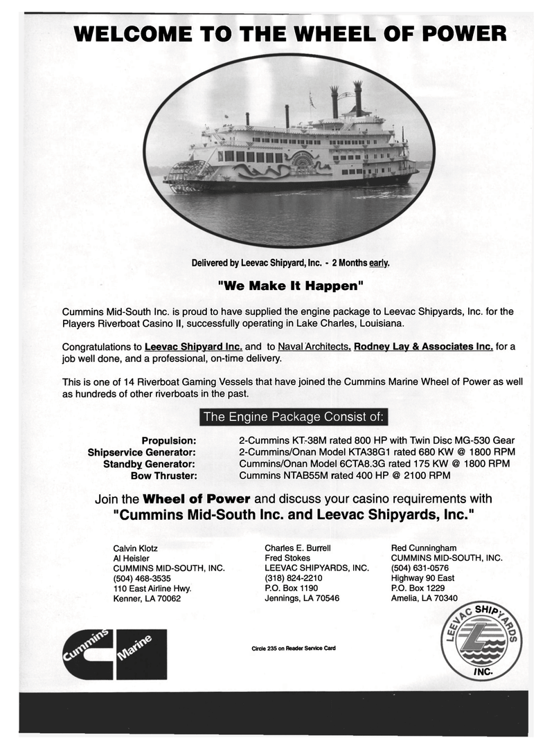 Maritime Reporter Magazine, page 48,  Mar 1994