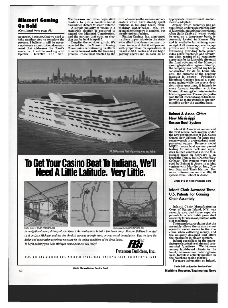 Maritime Reporter Magazine, page 60,  Mar 1994