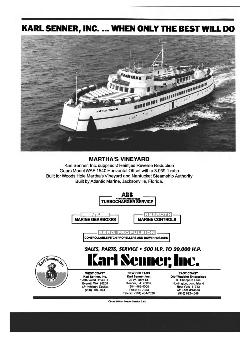 Maritime Reporter Magazine, page 2nd Cover,  May 1994