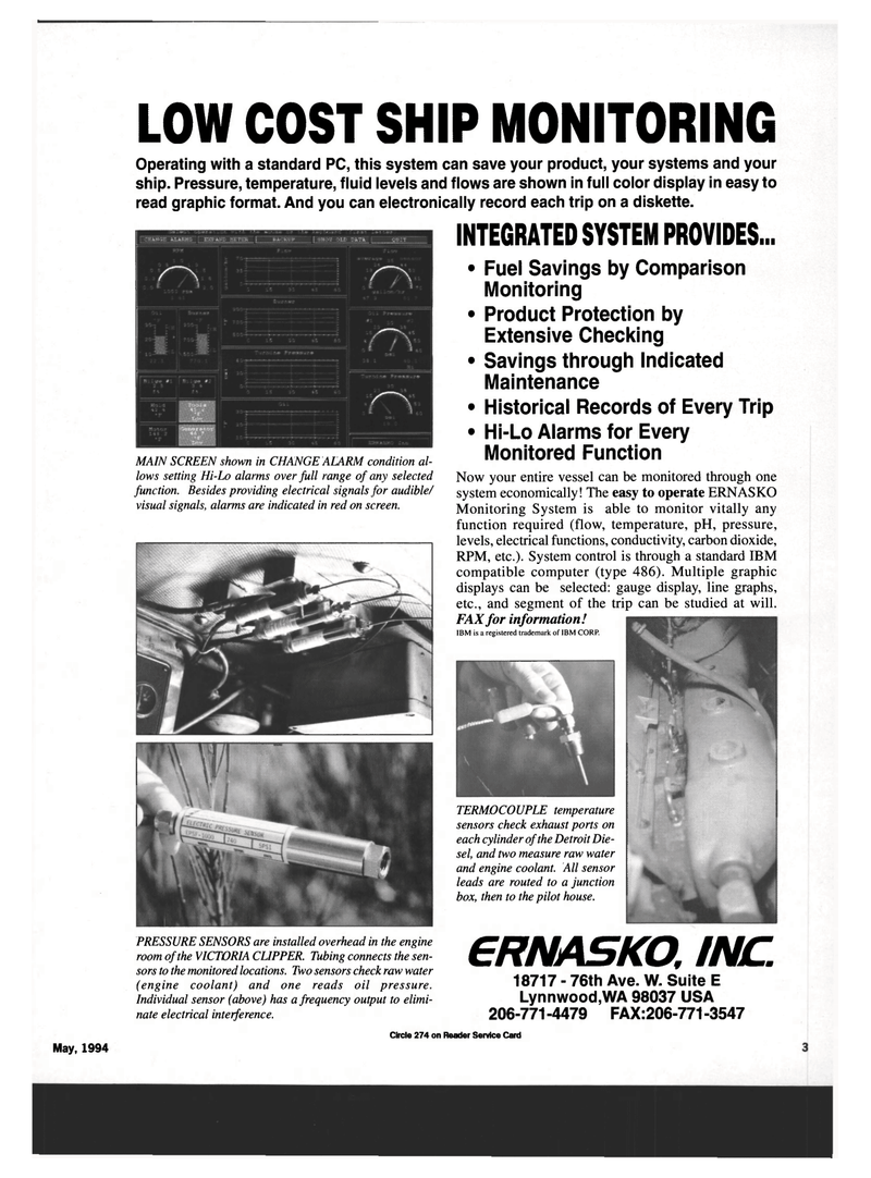 Maritime Reporter Magazine, page 1,  May 1994