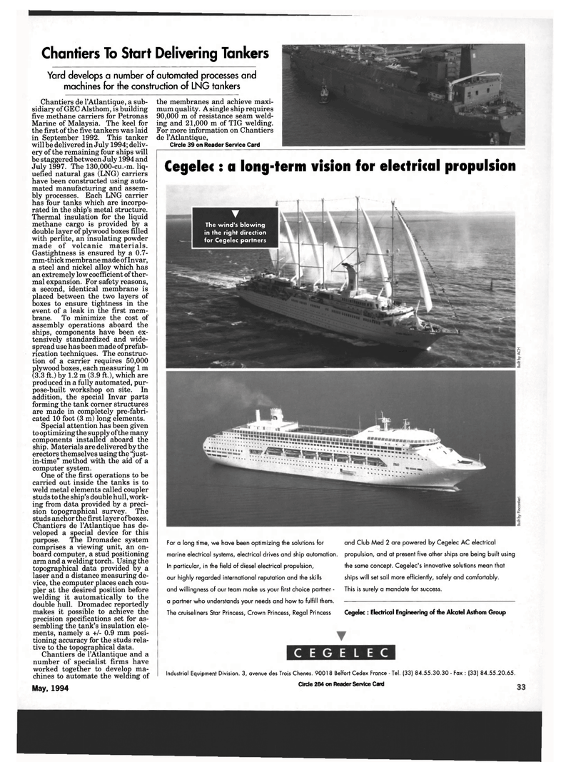 Maritime Reporter Magazine, page 31,  May 1994