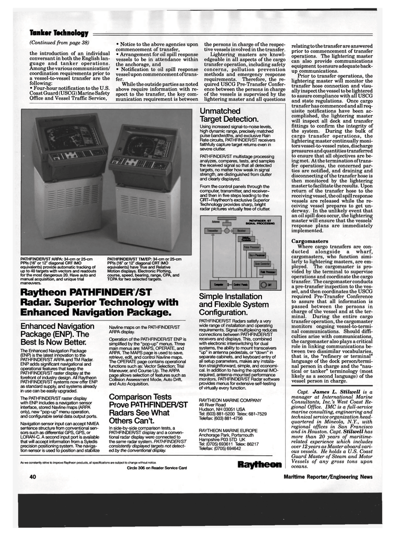 Maritime Reporter Magazine, page 38,  May 1994