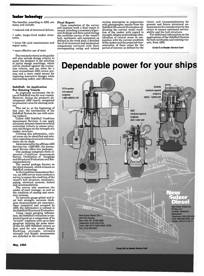 Maritime Reporter Magazine, page 41,  May 1994