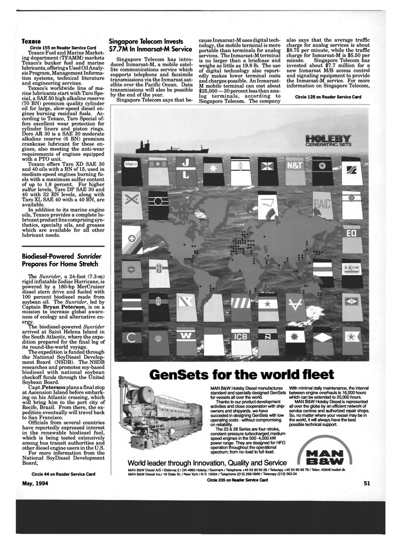 Maritime Reporter Magazine, page 49,  May 1994