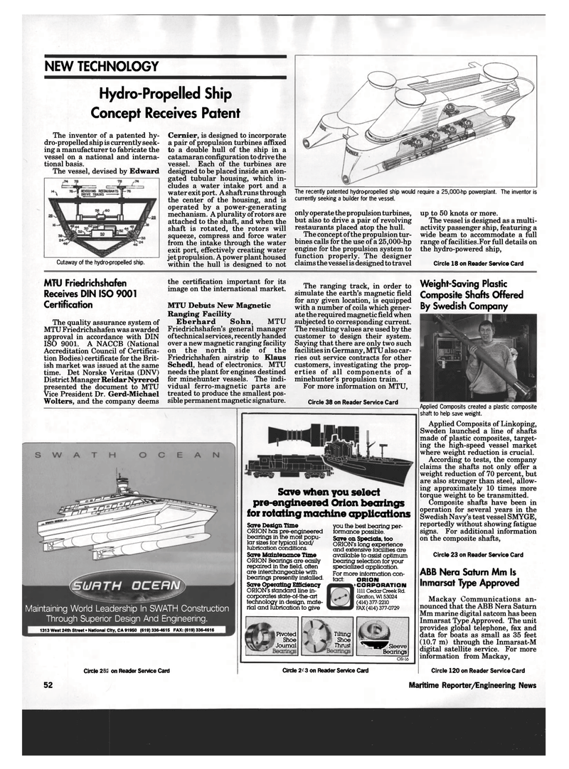 Maritime Reporter Magazine, page 50,  May 1994