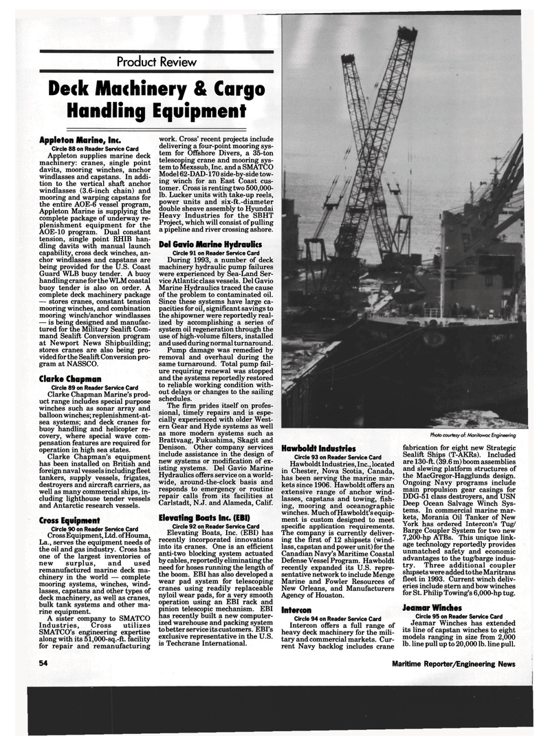 Maritime Reporter Magazine, page 52,  May 1994