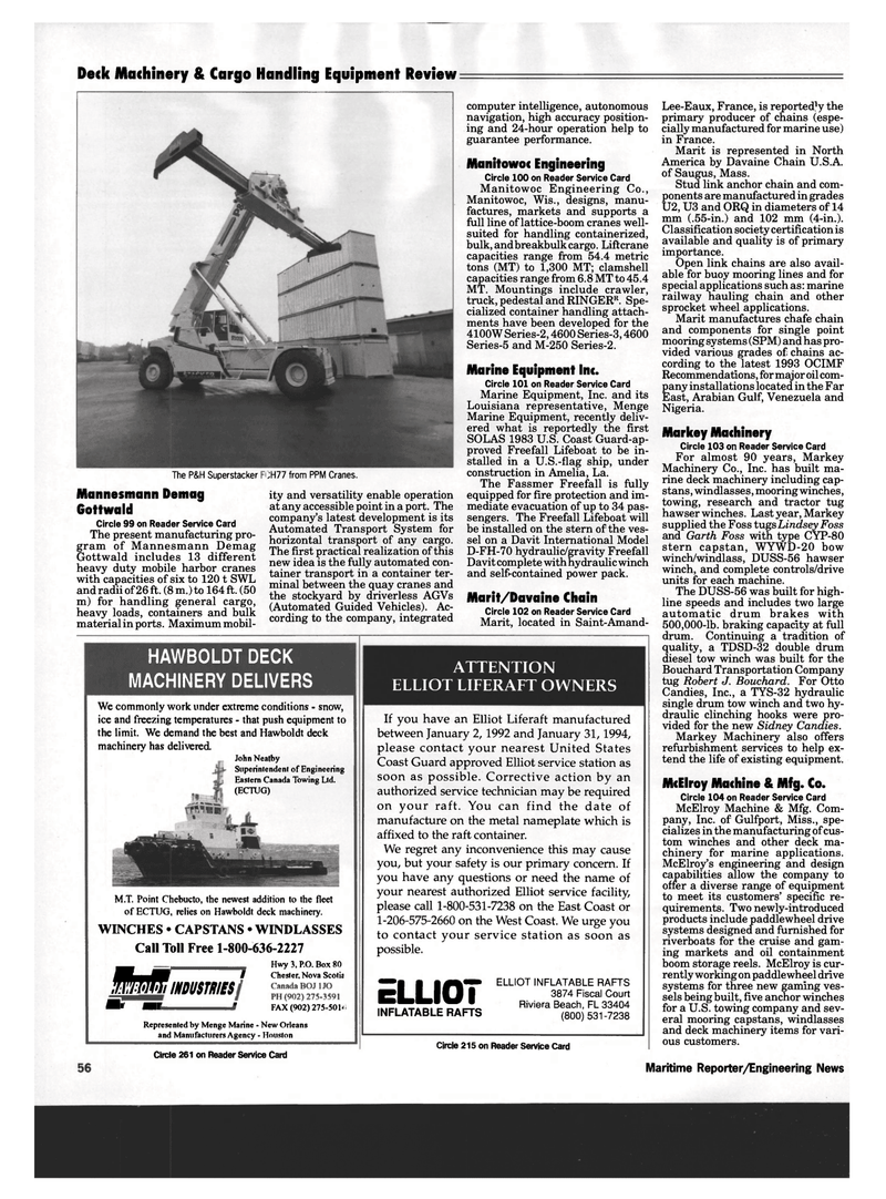 Maritime Reporter Magazine, page 54,  May 1994