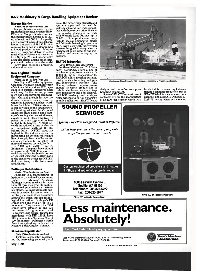 Maritime Reporter Magazine, page 55,  May 1994