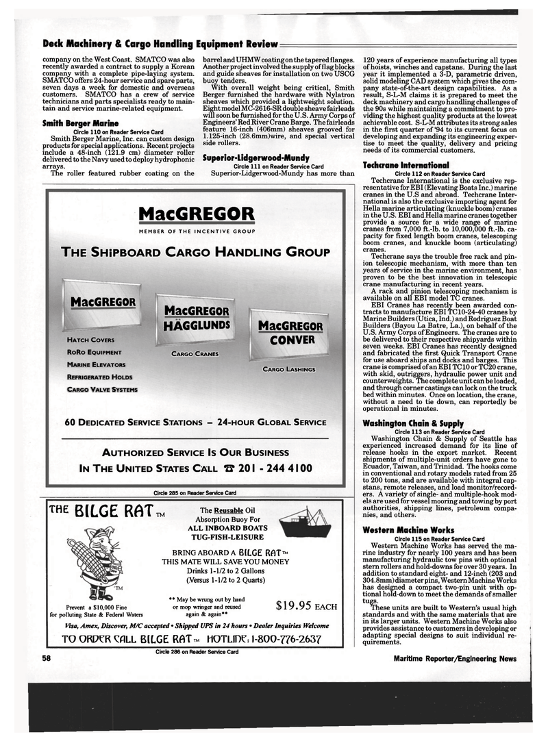 Maritime Reporter Magazine, page 56,  May 1994
