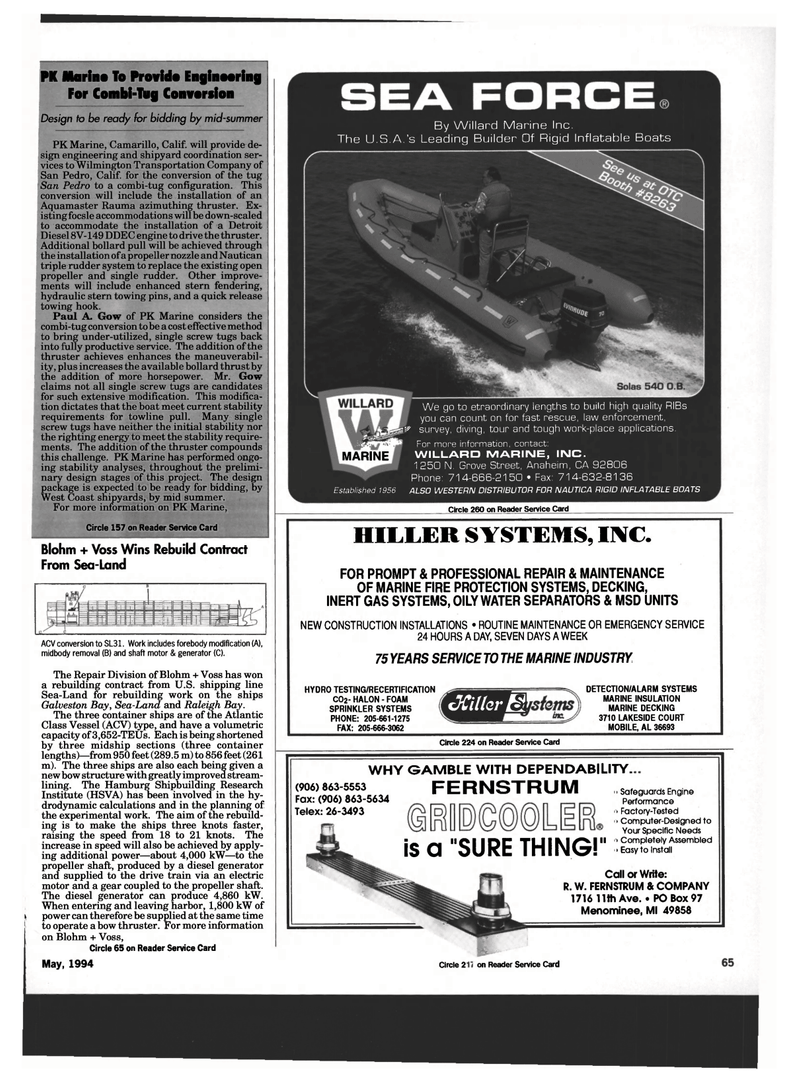 Maritime Reporter Magazine, page 63,  May 1994