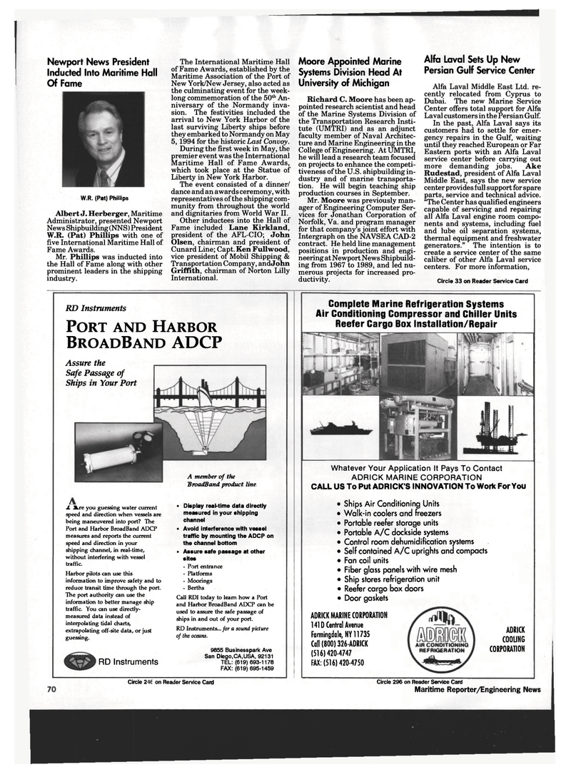 Maritime Reporter Magazine, page 68,  May 1994
