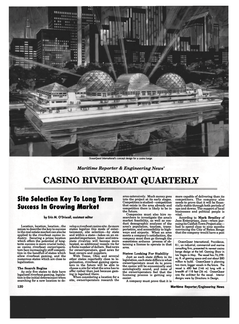 Maritime Reporter Magazine, page 110,  Jun 1994