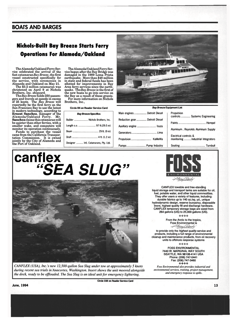 Maritime Reporter Magazine, page 11,  Jun 1994