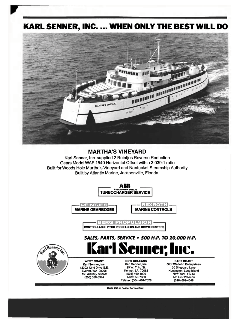 Maritime Reporter Magazine, page 2nd Cover,  Jun 1994