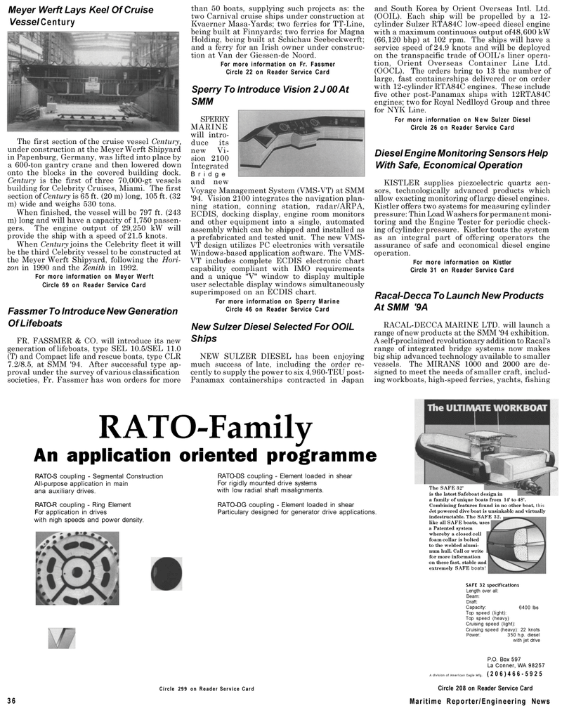 Maritime Reporter Magazine, page 34,  Sep 1994