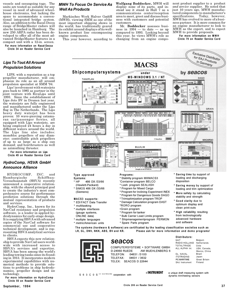 Maritime Reporter Magazine, page 35,  Sep 1994