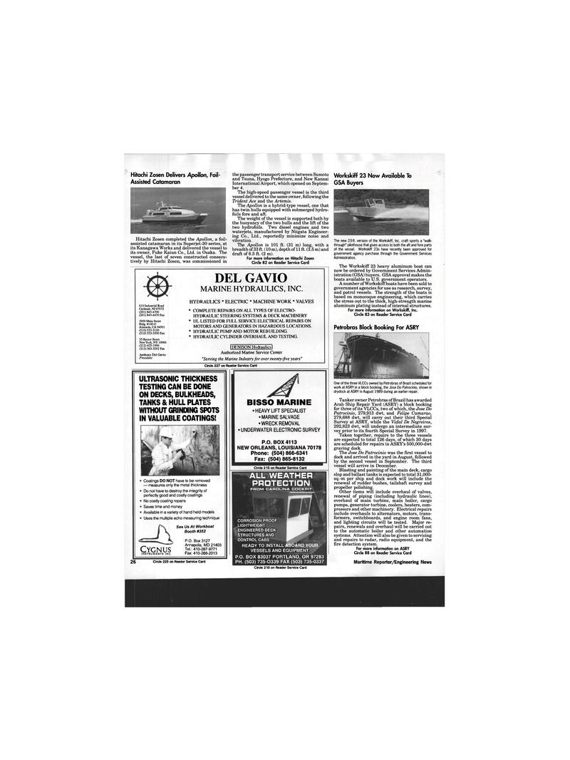 Maritime Reporter Magazine, page 40,  Oct 1994
