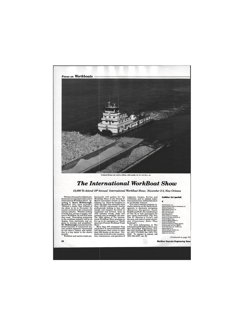 Maritime Reporter Magazine, page 79,  Oct 1994