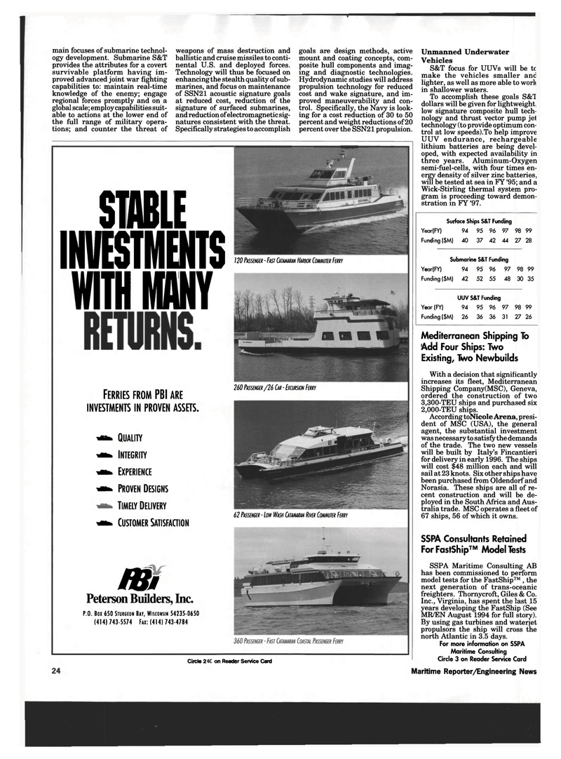 Maritime Reporter Magazine, page 22,  Dec 1994