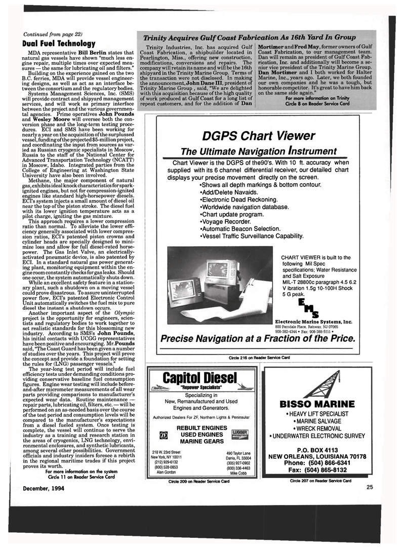 Maritime Reporter Magazine, page 23,  Dec 1994